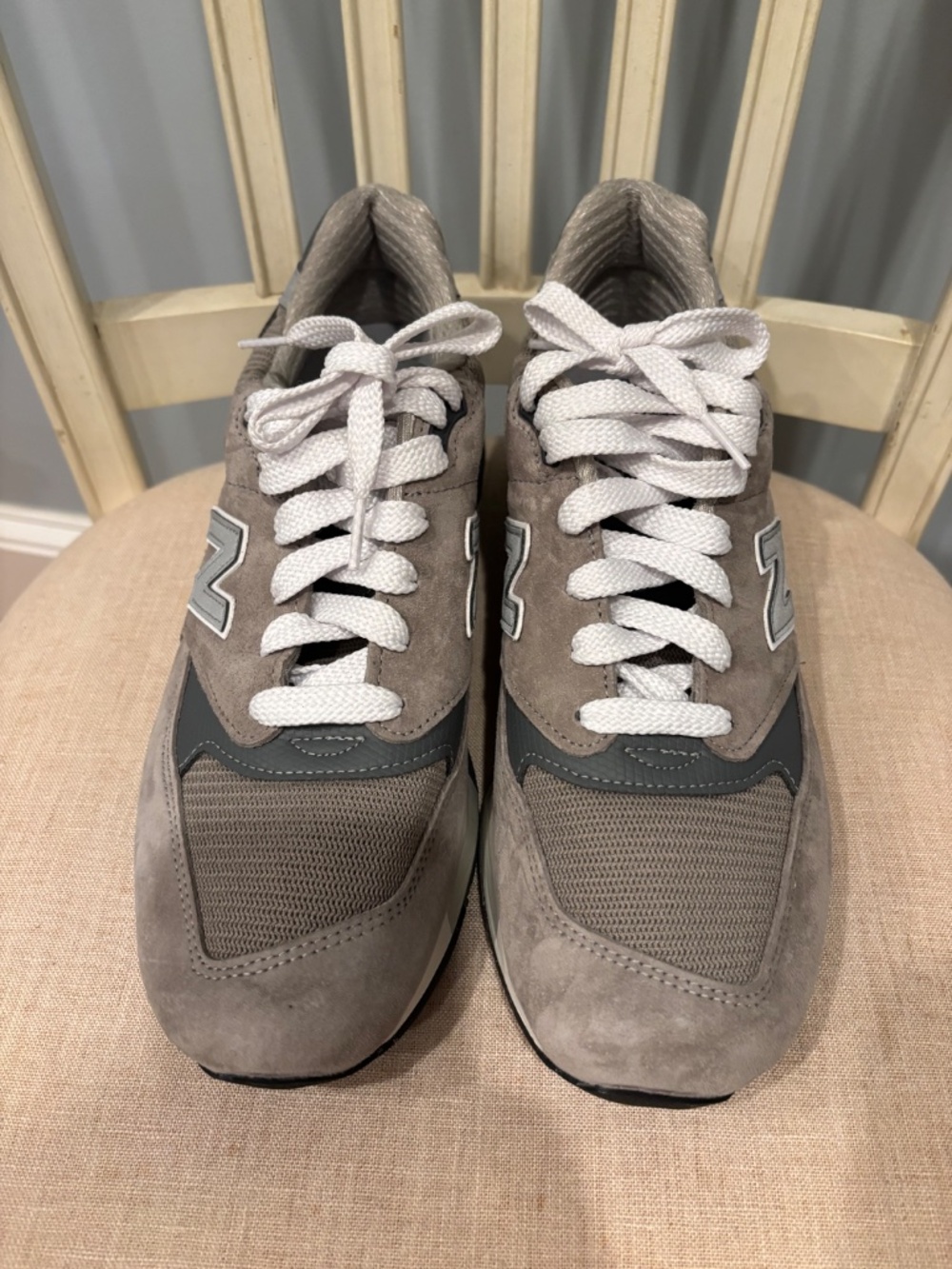 New Balance 998 Mens Size 9.5 Made in USA Grey Silver Classic Sneaker U998GR - Picture 2 of 6